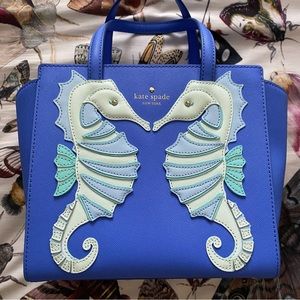 Kate Spade Seahorse Small Hayden Satchel bag purse